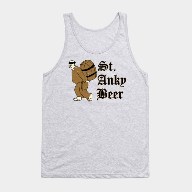 St. Anky Beer Tank Top by bobbuel
